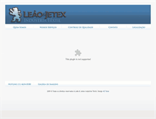 Tablet Screenshot of leaojetex.com.br